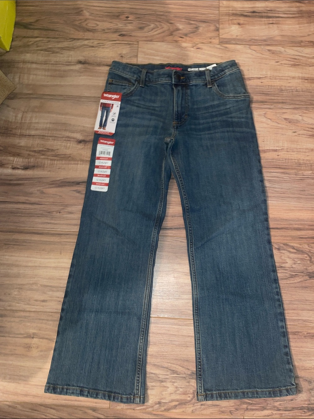 Wrangler Boys Bootcut Jeans - Medium Blue Wash